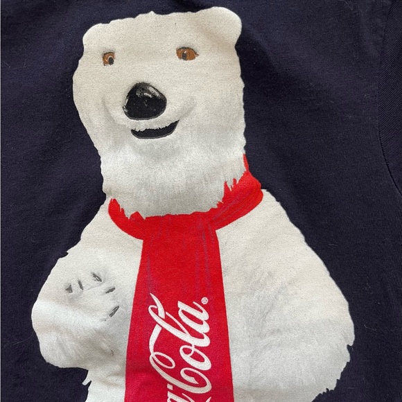 Coca-Cola Kids Navy Polar Bear Short Sleeve T-Shirt (4-5) - Picture 3 of 12